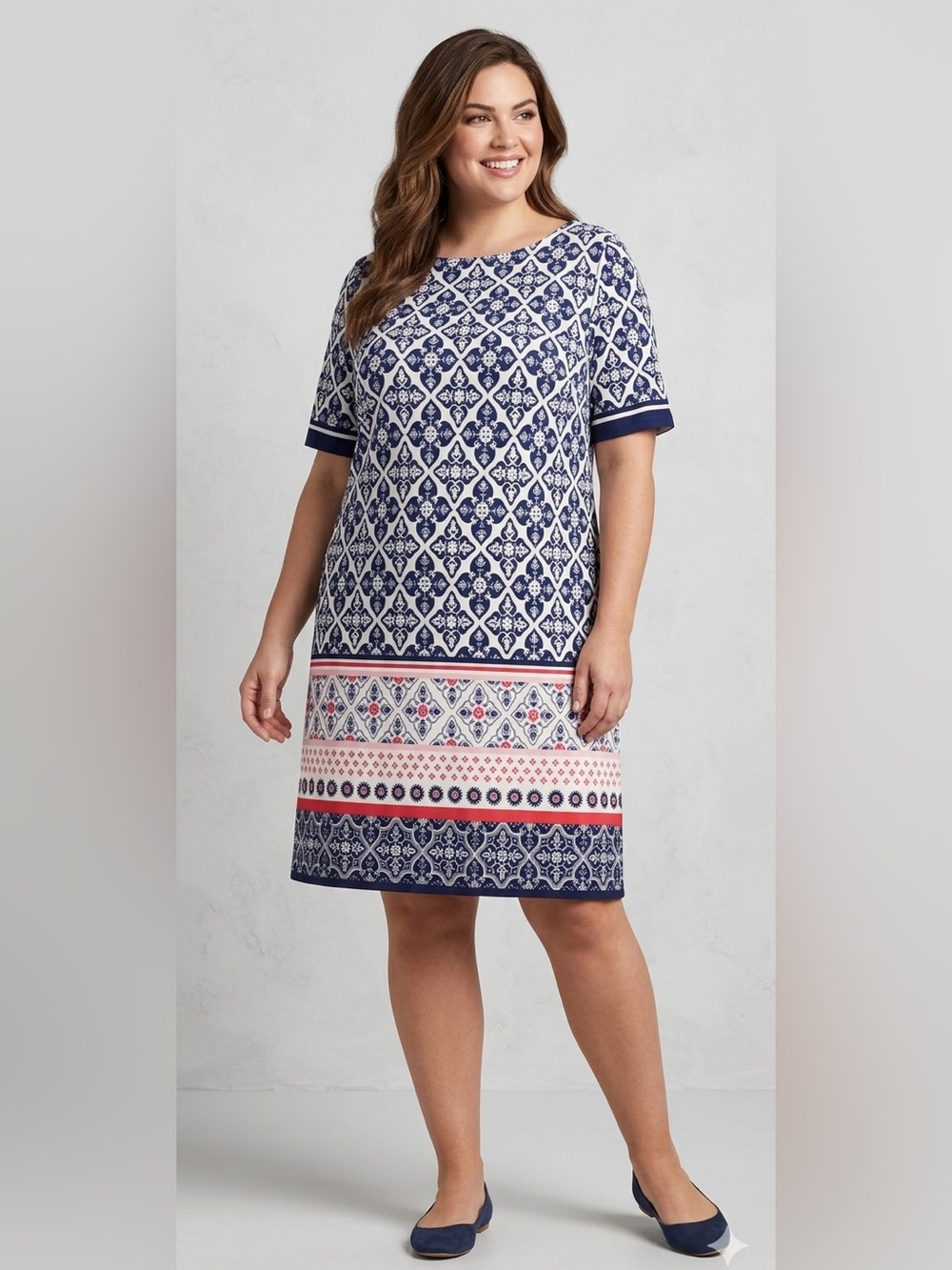Eliza J Dress Geometric Design -Size 20W
